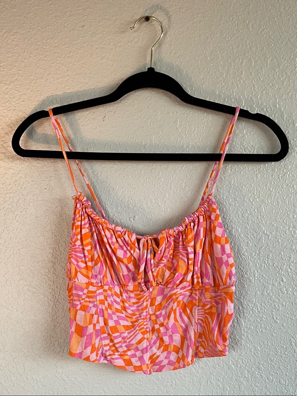 Funky orange and pink tank